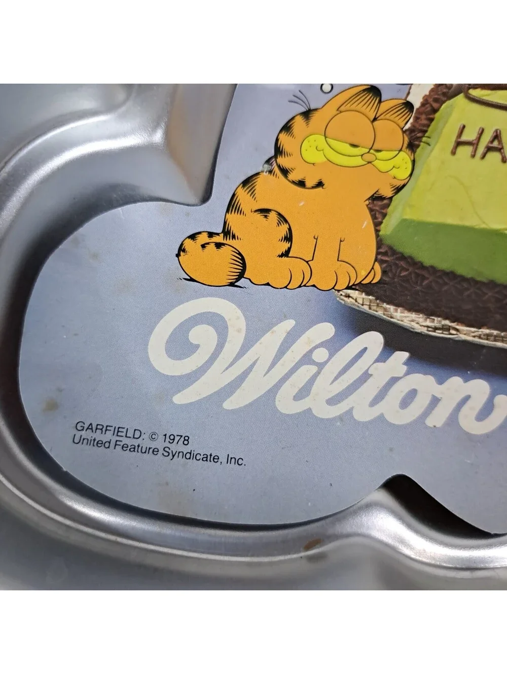 Vintage 1978 Garfield Wilton Happy Birthday Jon Cake Pan 2105-2447 Mold New NOS
